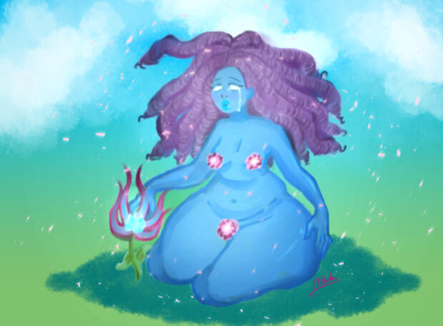 Sad Blue {tasteul nudity}